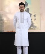 Exquisite Embroidery Work Panjabi. RR-384 - Image 5