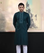 Exquisite Embroidery Work Panjabi. RR-387 - Image 5