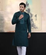 Exquisite Embroidery Work Panjabi. RR-387 - Image 4