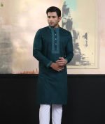 Exquisite Embroidery Work Panjabi. RR-387 - Image 7