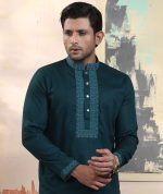 Exquisite Embroidery Work Panjabi. RR-387 - Image 6