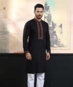 Exquisite Embroidery Work Panjabi. RR-388 - Image 5