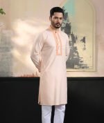 Exquisite Embroidery Work Panjabi. RR-389 - Image 4