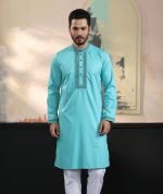 Exquisite Embroidery Work Panjabi. RR-390