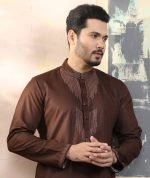 Exquisite Embroidery Work Panjabi. RR-397 - Image 4