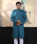 Exquisite Embroidery Work Panjabi. RR-402 - Image 4