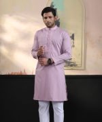 Exquisite Embroidery Work Panjabi. RR-403 - Image 5