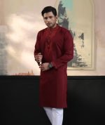 Exquisite Embroidery Work Panjabi. RR-404 - Image 4