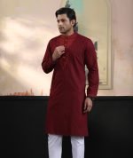 Exquisite Embroidery Work Panjabi. RR-404 - Image 5