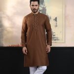 Exquisite Embroidery Work Panjabi. RR-406