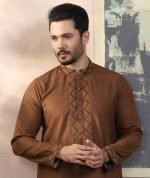 Exquisite Embroidery Work Panjabi. RR-406 - Image 4