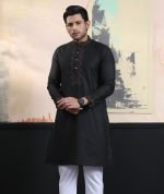 Exquisite Embroidery Work Panjabi. RR-410 - Image 5