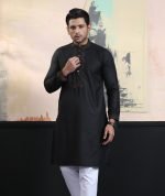 Exquisite Embroidery Work Panjabi. RR-410 - Image 8