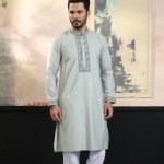 Exquisite Embroidery Work Panjabi. RR-411