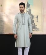 Exquisite Embroidery Work Panjabi. RR-411