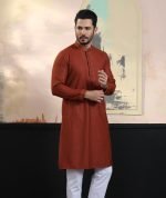 Exquisite Embroidery Work Panjabi. RR-413 - Image 8