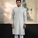 Exquisite Embroidery Work Panjabi. RR-418