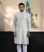 Exquisite Embroidery Work Panjabi. RR-418