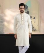 Exquisite Embroidery Work Panjabi. RR-423