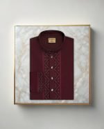 Exquisite Embroidery Work Panjabi. RR-476 - Image 5