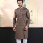 Exquisite Embroidery Work Panjabi. RR-435