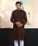 Exquisite Embroidery Work Panjabi. RR-437 - Image 4