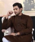 Exquisite Embroidery Work Panjabi. RR-437 - Image 5