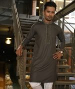 Grace (PK) Fabric Embroidery Work Panjabi. RR-447