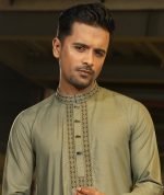 Grace (PK) Fabric Embroidery Work Panjabi. RR-449 - Image 2