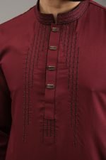 Exquisite Embroidery Work Panjabi. RR-487 - Image 3