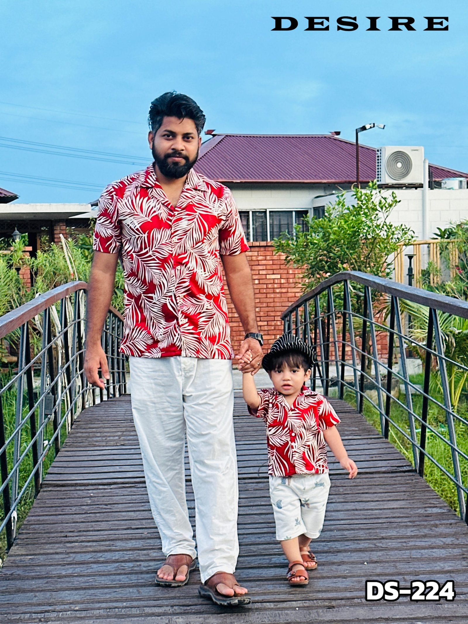 DS-224 (1) Matching Cuban Shirt Father & Son. DPS-224 - Image 1