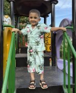 Boys Cuban Shirt & Pant Set. DKS-06