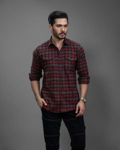 Classic Check Flannel Shirt: DS-263 - Image 3