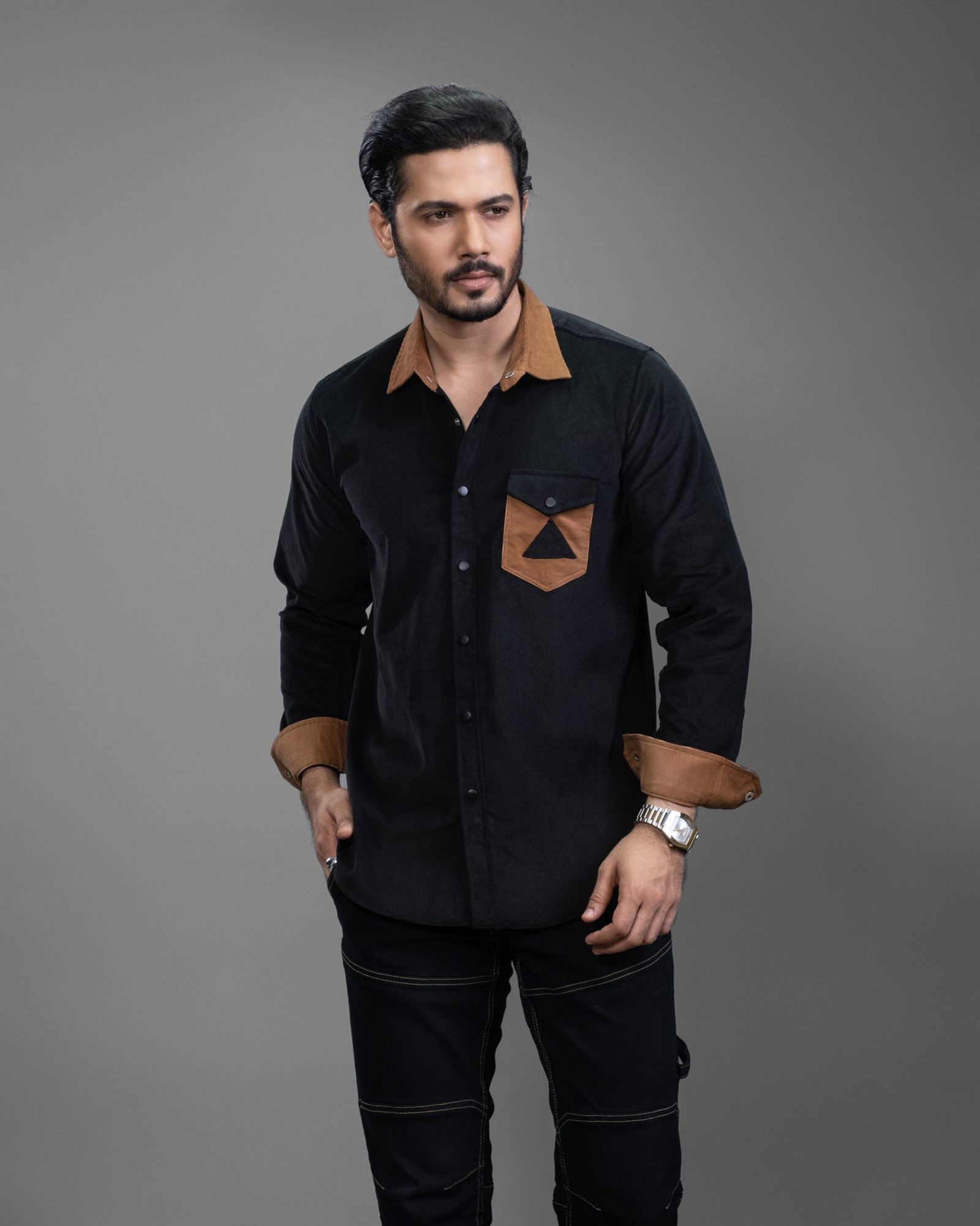 DSCF0624 Textured Corduroy Shirt: DS-261 - Image 1