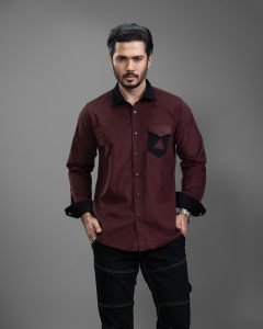 Textured Corduroy Shirt: DS-259 - Image 3