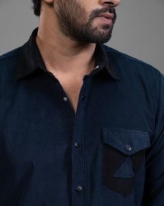 Textured Corduroy Shirt: DS-262 - Image 2