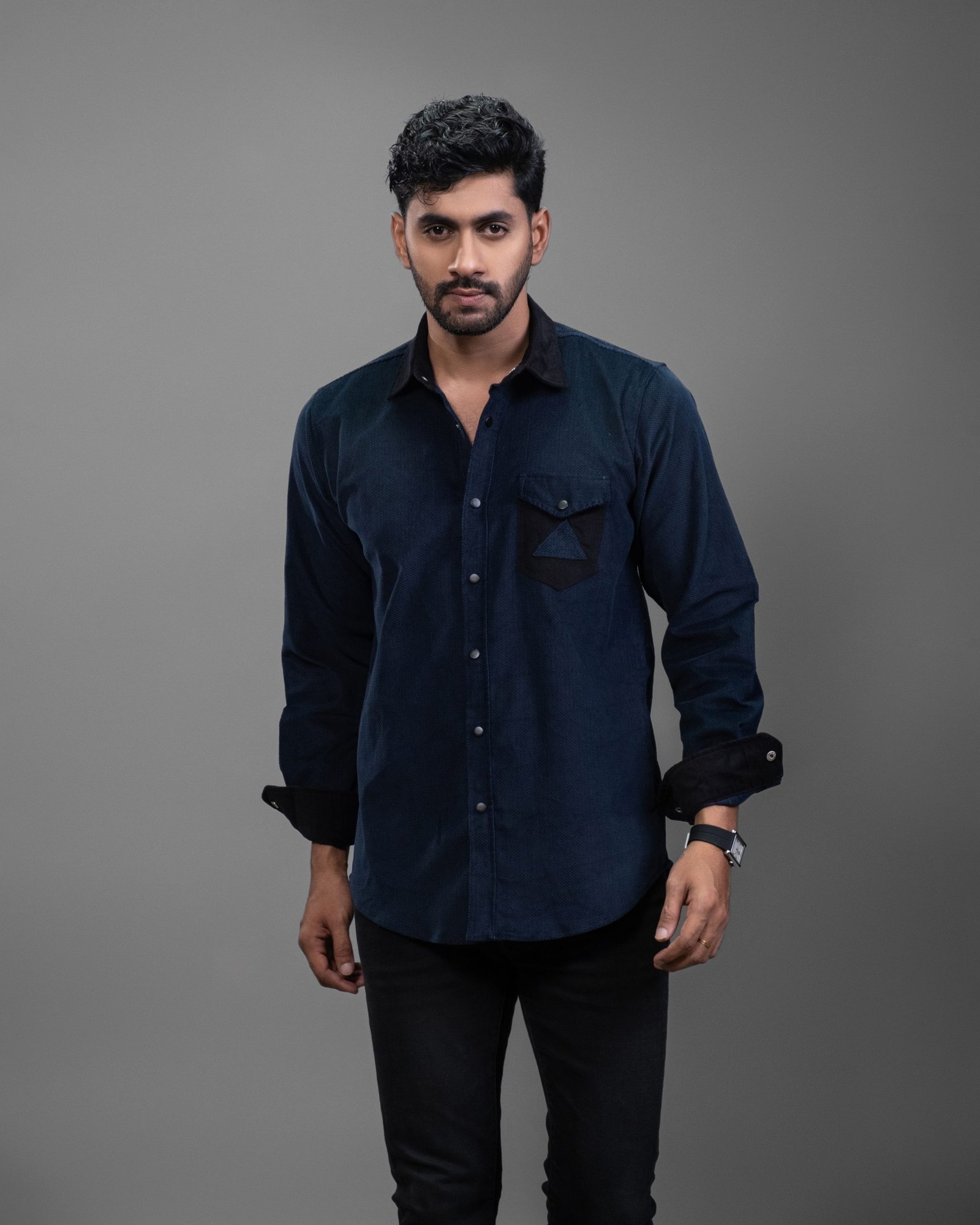 DSCF0711 Textured Corduroy Shirt: DS-262 - Image 1