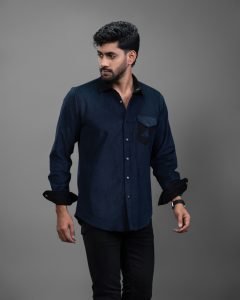 Textured Corduroy Shirt: DS-262 - Image 3