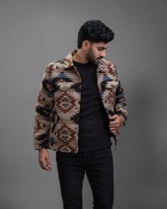 Texture Color Block Shacket : BJ-201 - Image 3