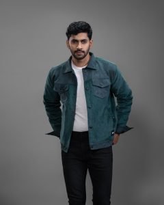 Corduroy & Suede Contrast Jacket : BJ-194 - Image 3