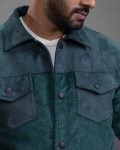 Corduroy & Suede Contrast Jacket : BJ-194 - Image 2