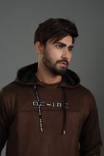 Suede Leather Hoodie – Premium Collection: DH-40 - Image 3