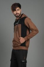 Suede Leather Contrast Hoodie – Luxe Edition: DH-36 - Image 5