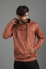 Suede Leather Hoodie – Premium Collection: DH-38 - Image 2