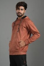 Suede Leather Hoodie – Premium Collection: DH-38 - Image 4