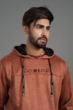 Suede Leather Hoodie – Premium Collection: DH-38 - Image 3