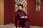 Men’s Ethnic Koti Waistcoat : (Maroon) K-2. - Image 3